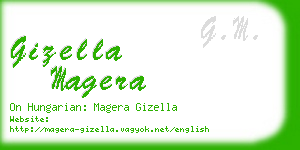 gizella magera business card